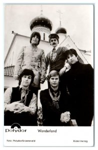 RPPC WONDERLAND Psychedelic German Rock Band 1960s POLYDOR RECORDS Postcard