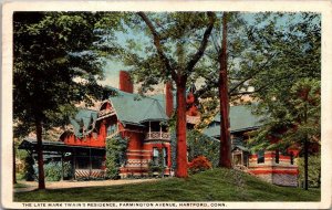 Connecticut Hartford The Late Mark Twain Residence 1920 Curteich