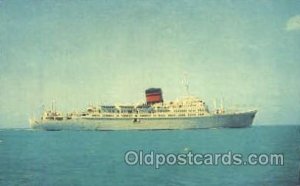 TSS Ocean Monarch Steamer Ship 1964 postal used 1964, writing on back