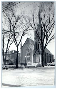Chatworth Illinois IL RPPC Photo Postcard St. Peter Paul Catholic Church 1962