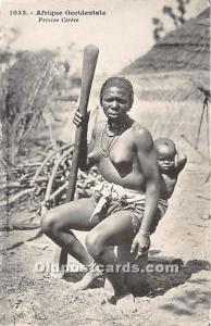 Afrique Occidentale Femme Cerere African Nude Unused 