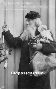 Santa Claus Christmas Real Photo Postal Used Unknown 