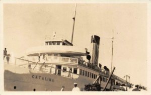 RPPC SS CATALINA Steamship Santa Catalina Island, CA c1930s Vintage Postcard