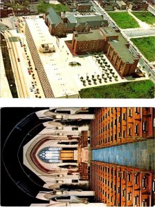 2~Postcards Baltimore, MD Maryland CHRIST LUTHERAN CHURCH & Interior~Christmas