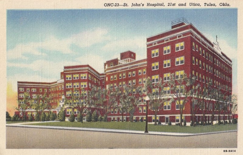 St Johns Hospital Tulsa Okia Postcard