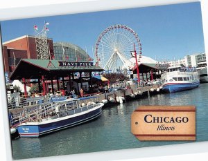 Postcard Navy Pier Chicago Illinois USA