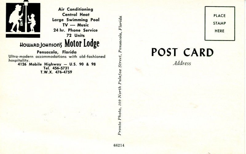 FL - Pensacola. Howard Johnson's Motor Lodge