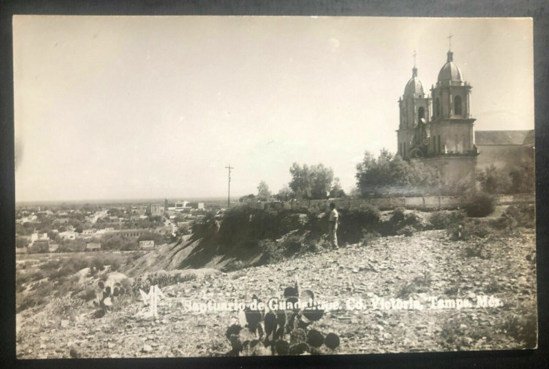 Mint Victoria Tamaulipas  Mexico Postcard Real Picture RPPC Guadalupe Chapel