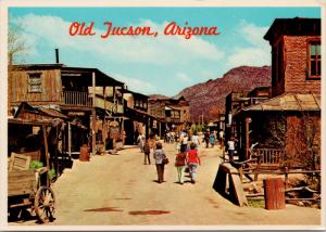 Old Tucson AZ Arizona Main Street Unused Mac Miller Postcard D55