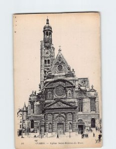 Postcard Eglise Saint Etienne du Mont Paris France