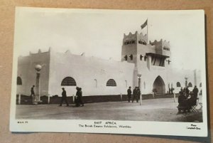 VINTAGE UNUSED REAL PHOTO PC BRITISH EMPIRE EXHIBITION (EAST AFRICA) WEMBLEY UK