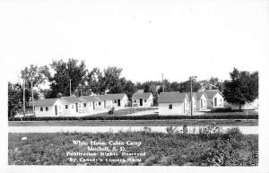 Mitchell South Dakota White House Cabin Camp Real Photo Antique Postcard K55367