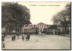 Old Postcard Rueil Barracks Army Main Entree