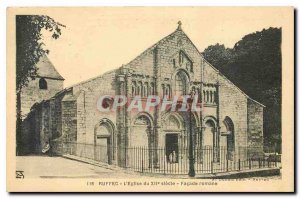 Old Postcard Ruffec The Church of the XII century Romanesque Facade