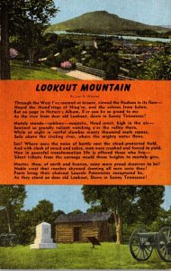 Tennessee Chattanooga Lookout Mountain Poem By Lon A Warner