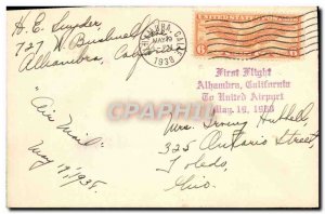 Letter USA 1st Flight Lhambra May 19, 1938