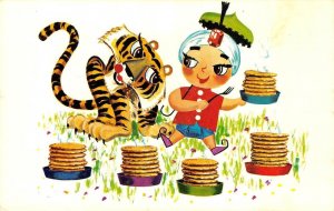 SAMBO'S Picture Story Series #7 Tiger Comic Pancake Restaurant Vintage Postcard