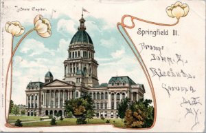 Postcard 1906  IL  Springfield State Capitol