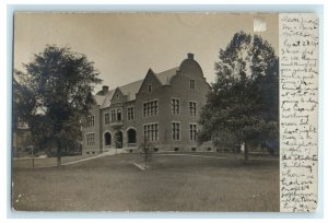 1905 Student Building Northampton Massachusetts MA RPPC Photo Antique Postcard 