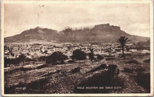 South Africa Table Mountain And Table Cloth Vintage Postcard 09.11