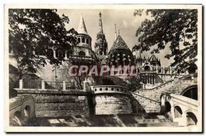 Old Postcard Budapest Halasz Bastya
