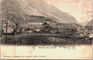 Chile Posada del Juncal Valparaiso Vintage Postcard C076