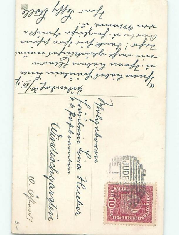 Very Old Foreign Postcard BEAUTIFUL FLOWERS SCENE AA4455