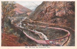Railroad Train Loop Georgetown Colorado 1920c postcard