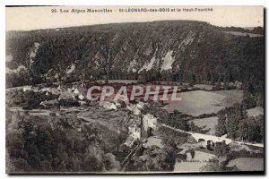 Old Postcard The Alps Mancelles St Leonard Hood and Upper Fork