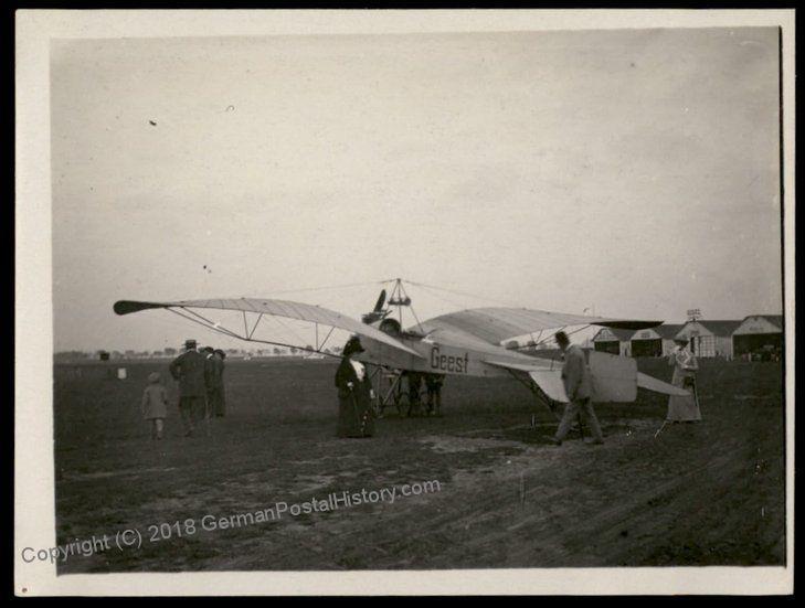 Germany Empire 1912 Johannisthal Flugwoche Geest Moewe Airplane Original P 64449