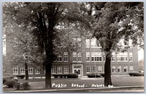 K45/ Kahoka Missouri RPPC Postcard c40-50s Public School Building  468