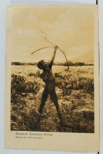 Africa Deutach-Sud-West-Afrika Spielender Hereroknabe Boy Bow Arrow Postcard L19