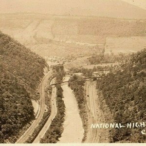 Leap Highway Cumberland National Rppc Postcard Lovers Maryland Md Photo Real 