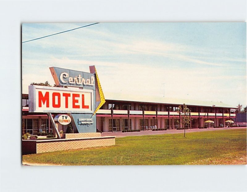 Postcard Central Motel Albany New York USA