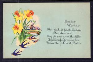 Easter Wishes,Flowers,Birds,Scene