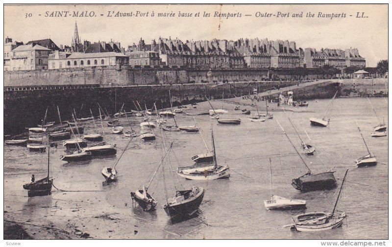 Outer-Port And The Ramparts, SAINT-MALO (Ille Et Vilaine), France, 1900-1910s