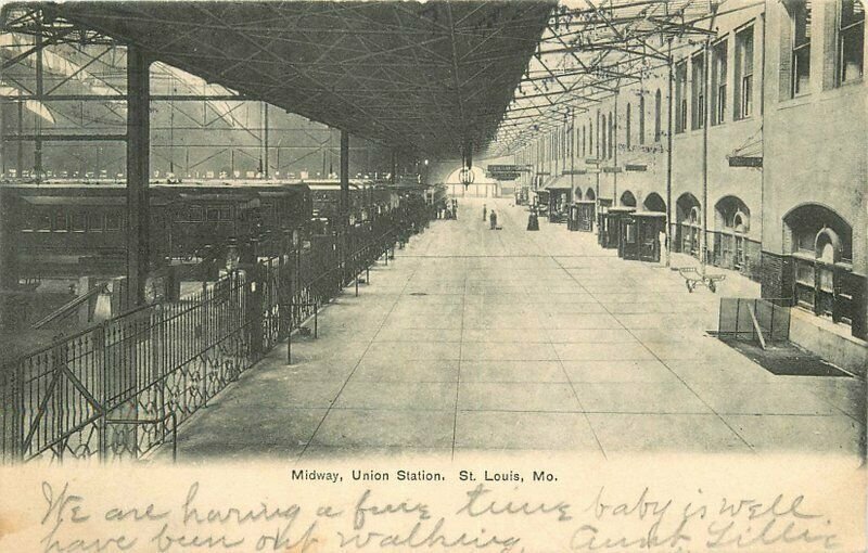 St Louis Missouri Midway Union Station #A1013 undivided 1906 Postcard 21-5847