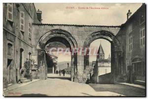 Old Postcard Cluny Abbey of Entree