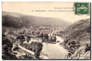 Old Postcard Besancon Vallee Casamene and Mare Island