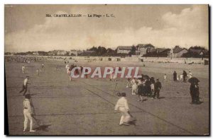 Old Postcard Chatelaillon Beach Tennis