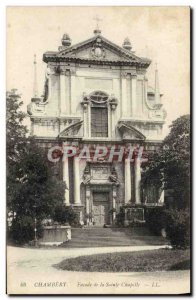 Old Postcard Chambery Facade of the Sainte Chapelle