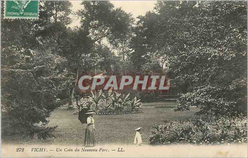 Postcard Old Vichy A Corner of New Park