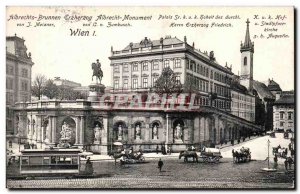 Postcard Old Albrechts Brunnen Archduke Albrecht Monument