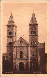 Denmark Viborg Domkirken Jutland Vintage Postcard 03.61