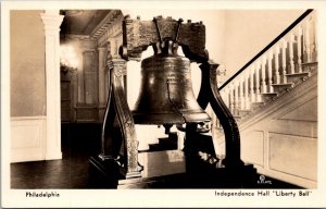 Pennsylvania Philadelphia Independence Hall Liberty Bell Real Photo