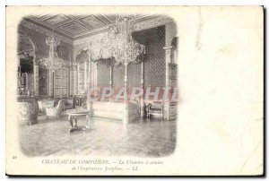 Postcard Old Chateau de Compiegne the Bedroom of the Empress Josephine