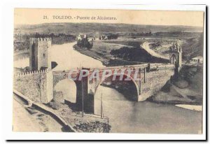 Spain Toledo Old Postcard Puente de Alcantara