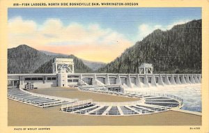 Fish Ladders, North Side Bonneville Dam Columbia River, Oregon OR