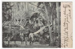 Indian Homestead India 1926 postcard