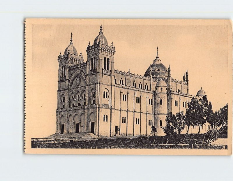 Postcard La Basilique Primatiale, Carthage, Tunisia